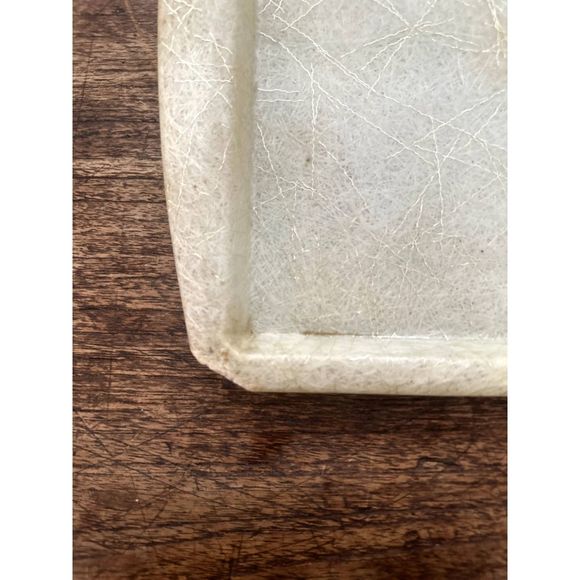 Vintage Fiberglass Set of 2 Lap Trays - Butterflies and Leaves, MCM Atomic Era - Picture 7 of 8